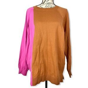 NWOT- 14th & Union Multicolor Crewneck pullover sw